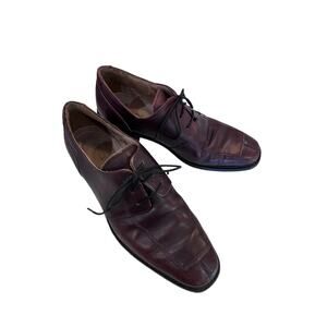 Florsheim Brown Leather Square Toe Oxford Lace-up Dress Shoes Size 10 Graduation